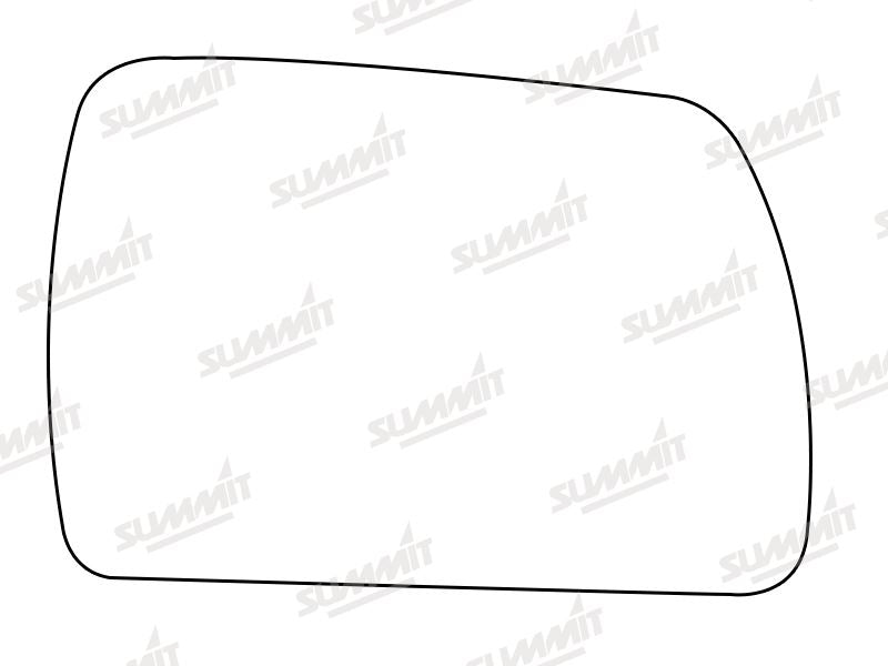 Summit Stick-On Aspheric Mirror Glass fits BMW X3 03 to 10 RHS - Summit Shop