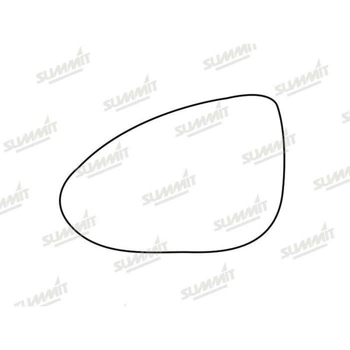 Summit Stick-On Standard Mirror Glass fits Chevrolet Aveo 12 to 17 LHS - Summit Shop