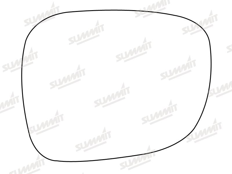Summit Stick-On Aspheric Mirror Glass fits BMW X1 X3 10 on RHS - Summit Shop
