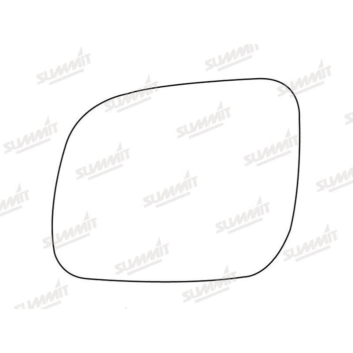 Summit Stick-On Standard Mirror Glass fits VW Lupo 99 on Polo 00 on LHS - Summit Shop