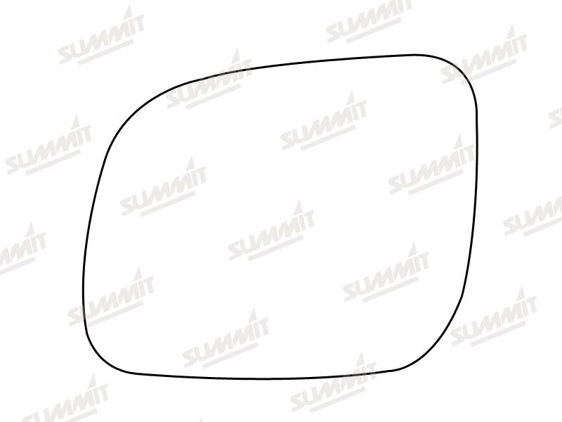 Summit Stick-On Standard Mirror Glass fits VW Lupo 99 on Polo 00 on LHS - Summit Shop