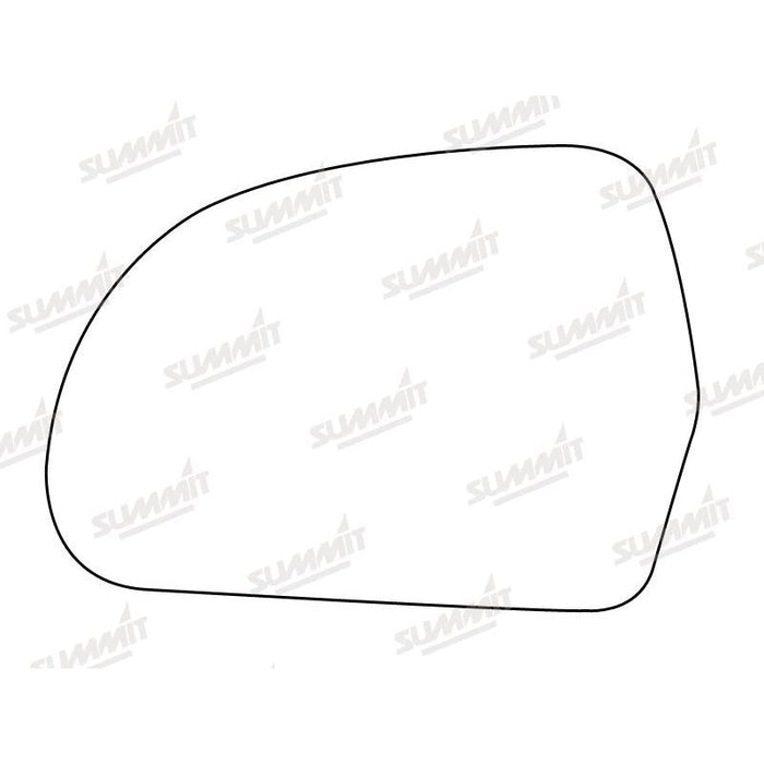 Summit Heated Base Plate With Blind Spot Mirror Glass fits Audi A4 08 to 10 LHS - Summit Shop