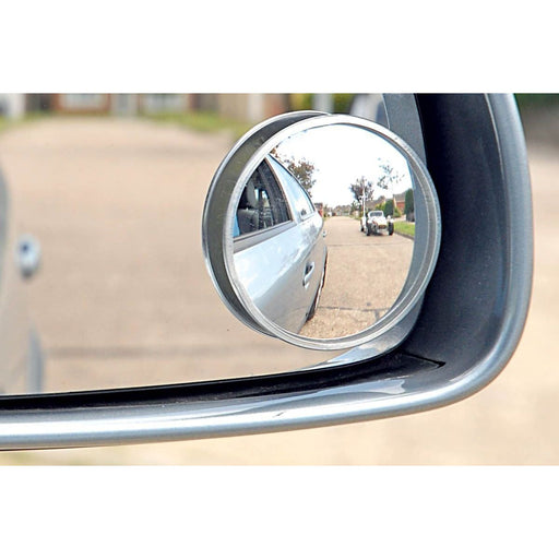 1x Blind Spot Mirror Round Adhesive 2" Inch Easy Fit Wide View Angle Car Van - Summit Shop