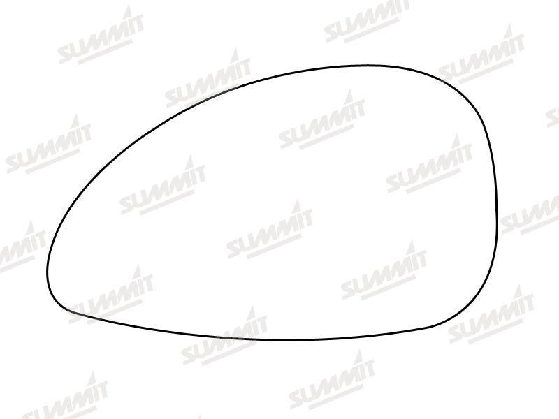 Summit Stick-On Standard Mirror Glass fits Citroen C4 04 on LHS - Summit Shop