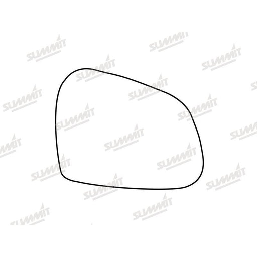 Summit Stick-On Standard Mirror Glass fits Hyundai i10 13 to 16 RHS - Summit Shop