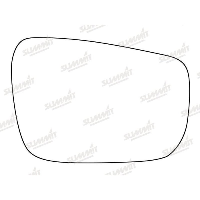 Summit Stick-On Standard Mirror Glass fits Nissan Navara 05 to 15 LHS - Summit Shop