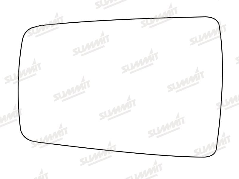 Summit Stick-On Standard Mirror Glass fits Alfa 75 LHS - Summit Shop