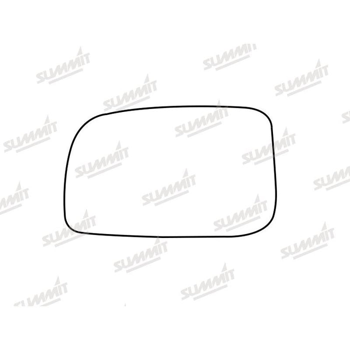 Summit Stick-On Standard Mirror Glass fits Daihatsu Sirion 07 to 14 LHS - Summit Shop