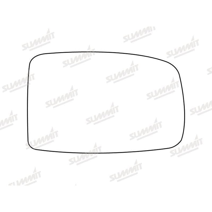 Summit Stick-On Standard Mirror Glass fits Fiat Panda 03 on RHS - Summit Shop