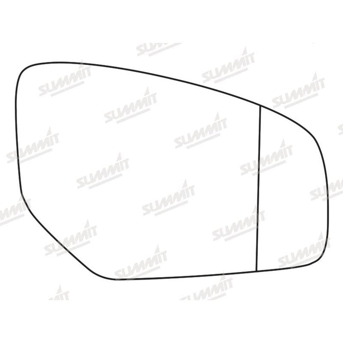 Summit Stick-On Aspheric Mirror Glass fits Honda Civic RHS - Summit Shop