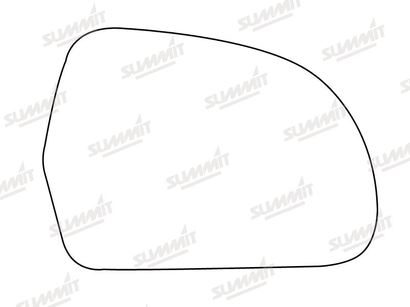Summit Stick-On Aspheric Mirror Glass fits Audi A3, A4, A5, A6 Skoda Octavia RHS - Summit Shop