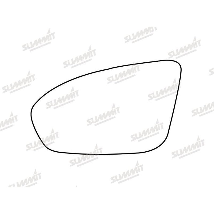 Summit Stick-On Standard Mirror Glass fits BMW 5 Series, M5, F10 & F18 13 On LHS - Summit Shop