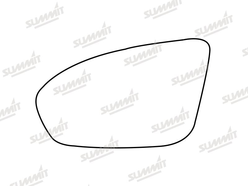 Summit Stick-On Standard Mirror Glass fits BMW 5 Series, M5, F10 & F18 13 On LHS - Summit Shop
