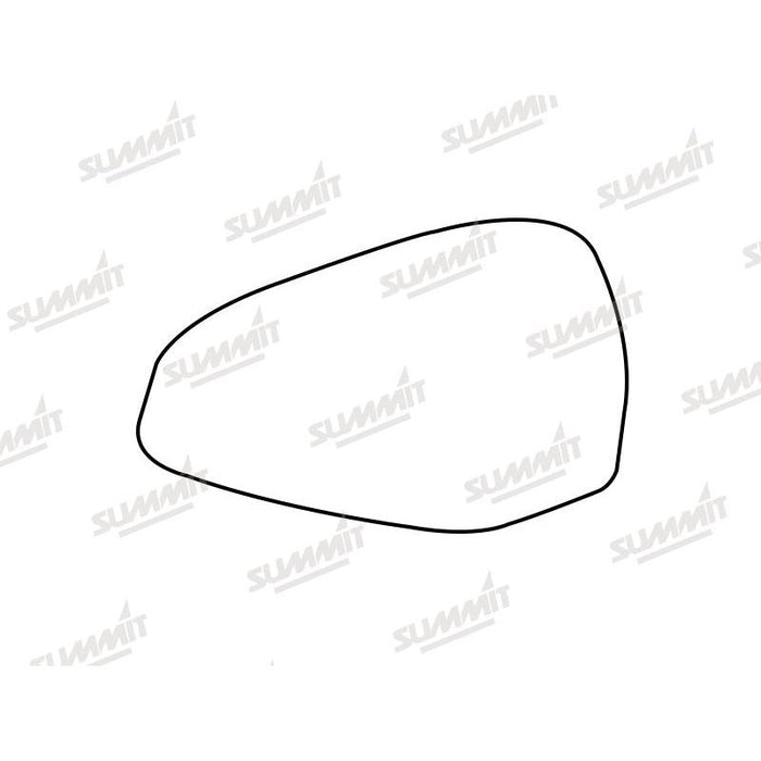 Summit Heated Base Plate With Blind Spot Mirror Glass fits Audi A4 15 to 17 LHS - Summit Shop