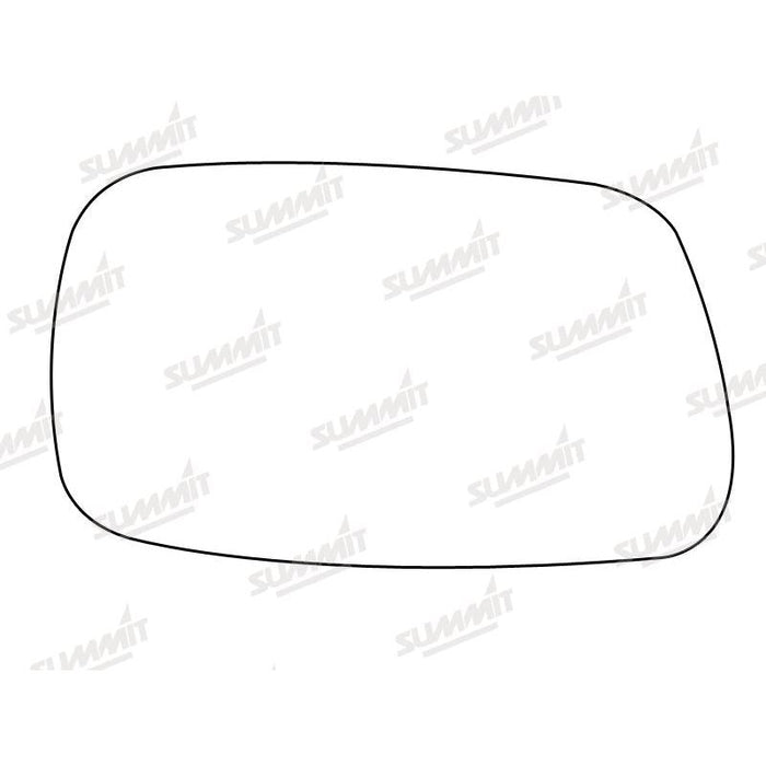 Summit Stick-On Aspheric Mirror Glass fits Toyota Avensis 97 to 01 LHS - Summit Shop