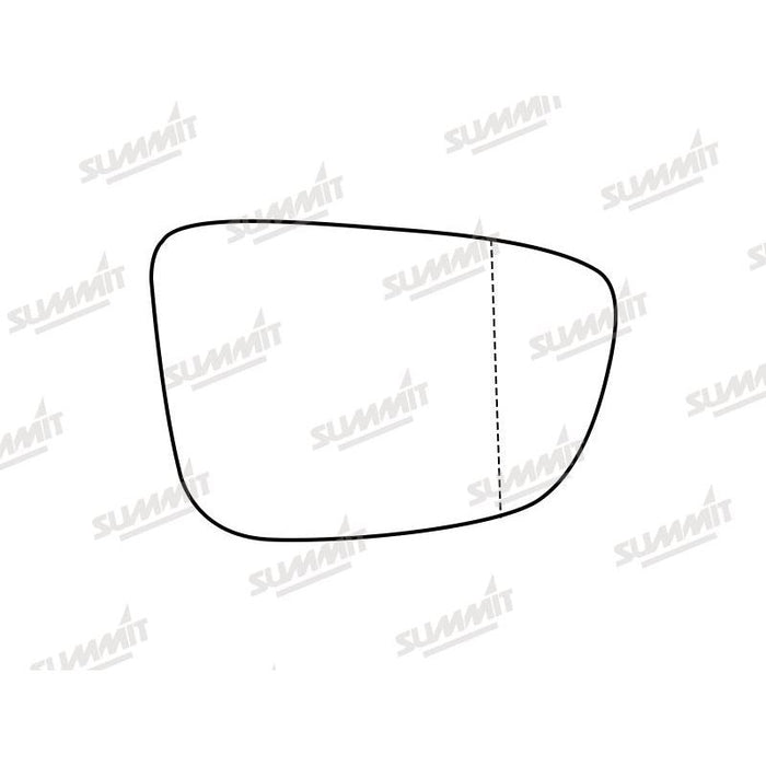 Summit Stick-On Aspheric Mirror Glass fits BMW 5 Series 17 on RHS - Summit Shop