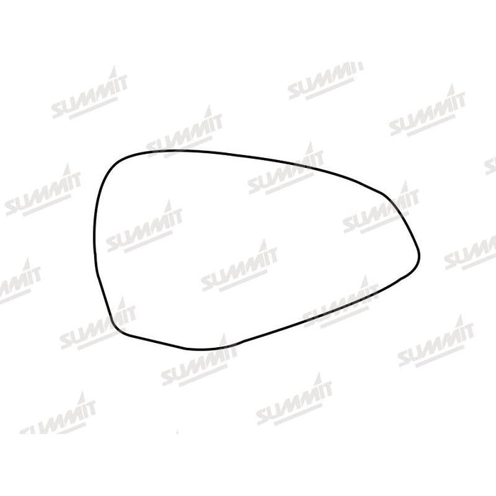 Summit Heated Base Plate With Blind Spot Mirror Glass fits Audi A4 15 to 17 RHS - Summit Shop
