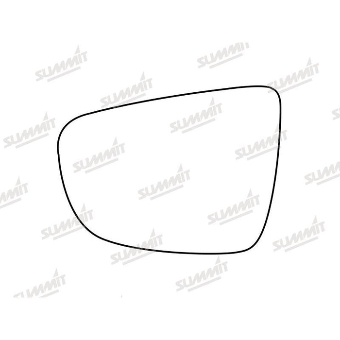Summit Stick-On Standard Mirror Glass fits Kia Carens 13 to 17 LHS - Summit Shop