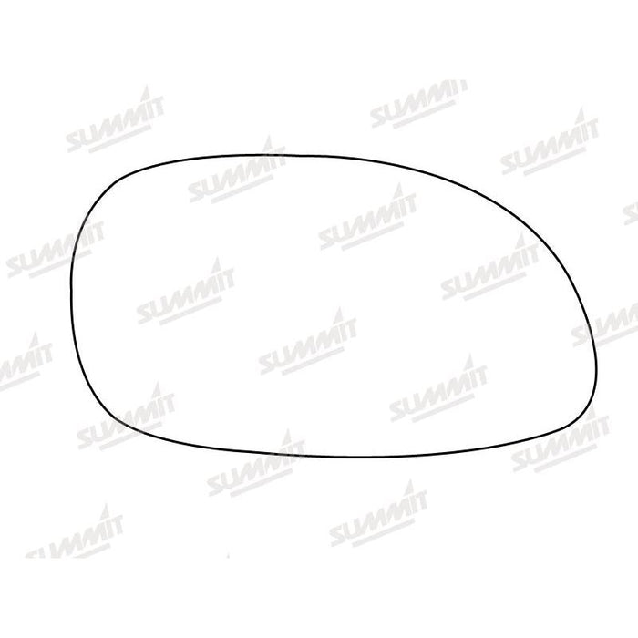 Summit Stick-On Standard Mirror Glass fits Honda Civic RHS - Summit Shop