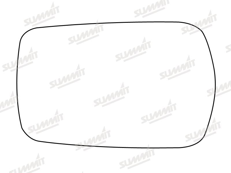 Summit Stick-On Standard Mirror Glass fits Volvo 240 LHS - Summit Shop