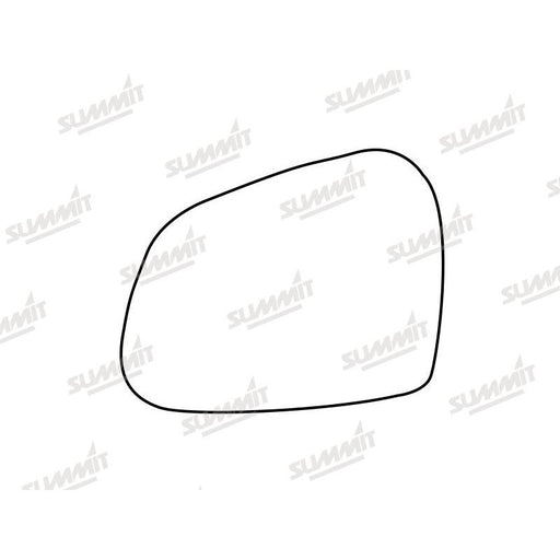 Summit Stick-On Standard Mirror Glass fits Hyundai i10 13 to 16 LHS - Summit Shop