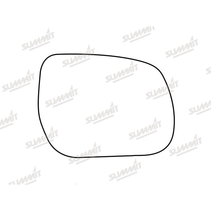 Summit Stick-On Standard Mirror Glass fits Daihatsu Terios 06 to 15 RHS - Summit Shop
