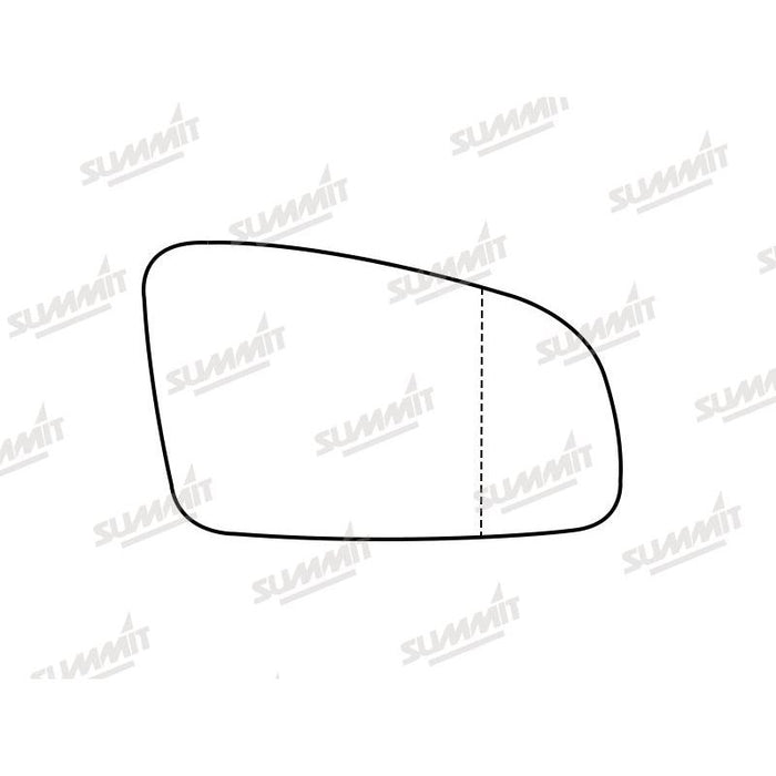 Summit Stick-On Standard Mirror Glass fits Renault Espace 03 to 15 RHS - Summit Shop