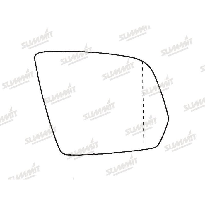 Summit Heated Base Plate With Blind Spot Mirror Glass fits Mercedes W164 / X164 08 to 12 RHS - Summit Shop