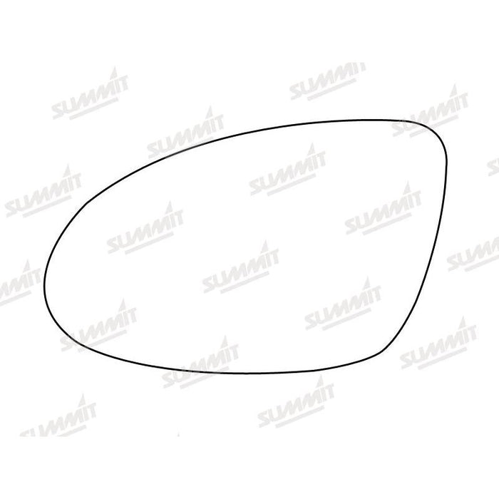 Summit Stick-On Standard Mirror Glass fits Mercedes S Class 99 to 03 LHS - Summit Shop