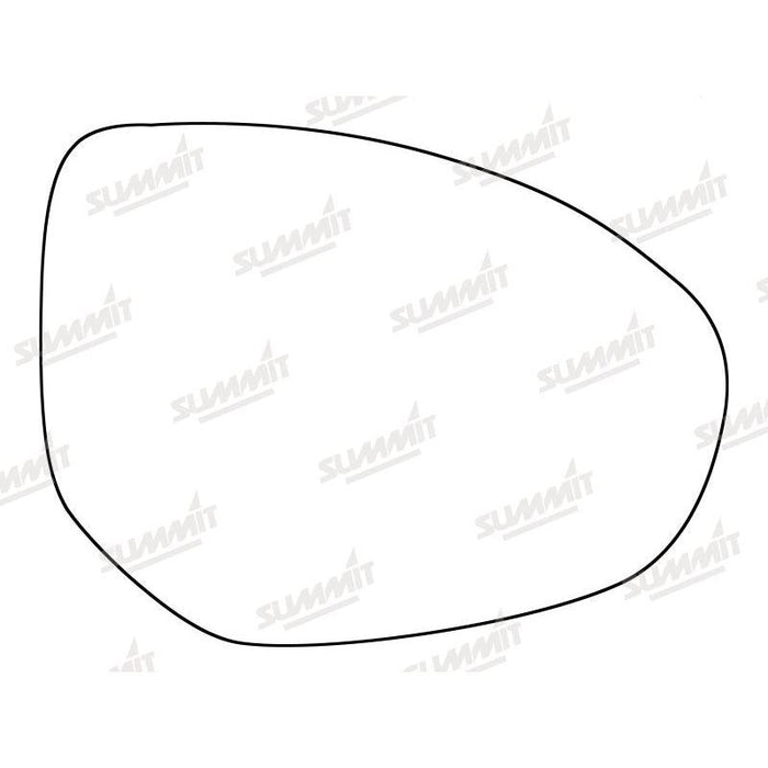 Summit Stick-On Standard Mirror Glass fits Mazda 2 07 to 12, Mazda 3 09 to 13 & Mazda 6 07 to 09 RHS - Summit Shop