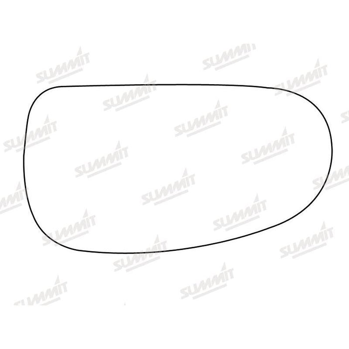 Summit Stick-On Anti Dazzle Mirror Glass fits Audi TT LHS - Summit Shop
