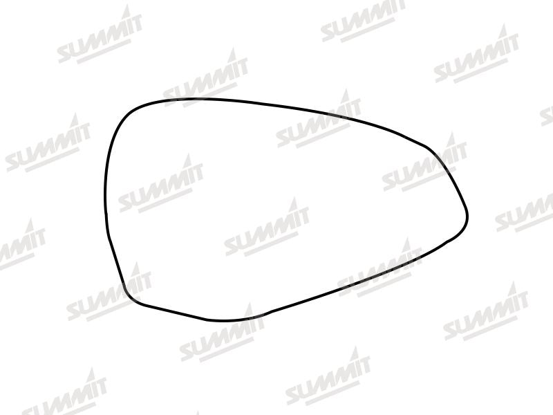 Summit Stick-On Standard Mirror Glass fits Audi A4 & S4 15 to 17, A5 & S5 17 On RHS - Summit Shop