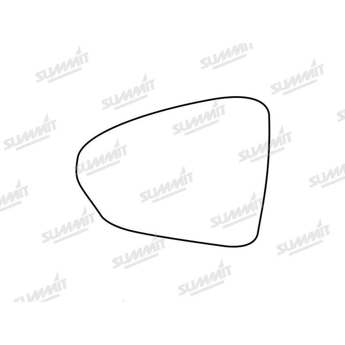 Summit Stick-On Standard Mirror Glass fits Fiat Tipo 16 to 17 LHS - Summit Shop