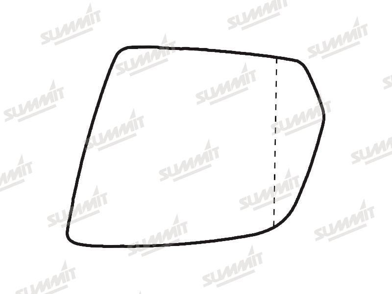 Summit Heated Base Plate With Blind Spot Mirror Glass fits Mercedes W164 / X164 08 to 12 LHS - Summit Shop