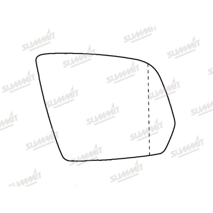 Summit Stick-On Aspheric Mirror Glass fits Mercedes W164/ X164 08-12 RHS - Summit Shop