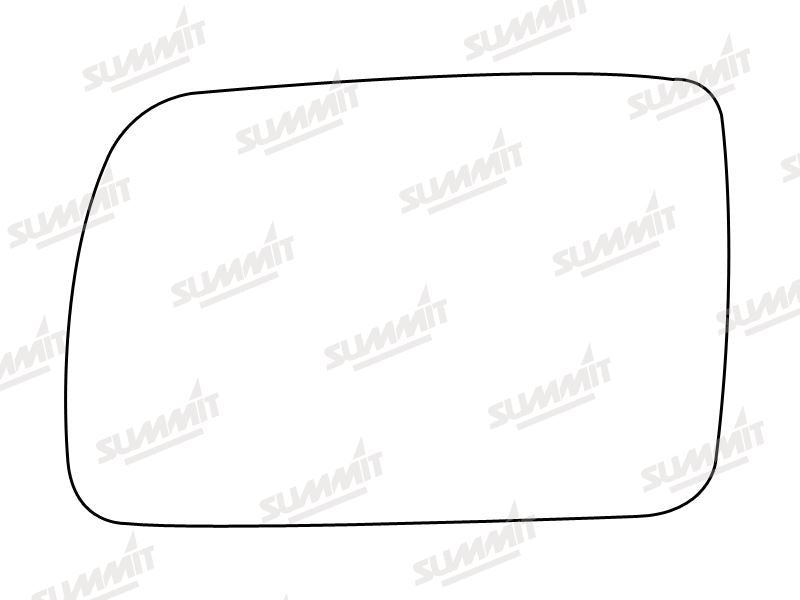 Summit Stick-On Standard Mirror Glass fits Kia Picanto 04 to 07 LHS - Summit Shop