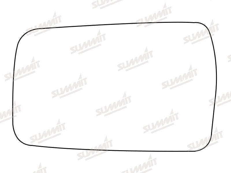 Summit Stick-On Anti Dazzle Mirror Glass fits Ford Escort, Orion LHS - Summit Shop