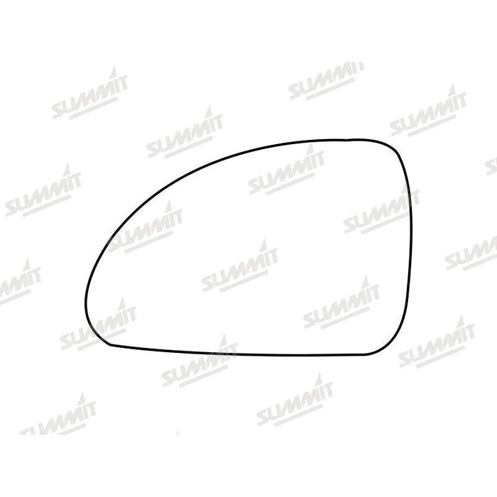 Summit Stick-On Standard Mirror Glass fits Kia Ceed 06 to 12 LHS - Summit Shop
