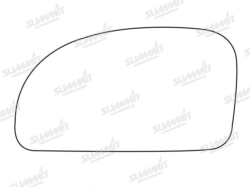 Summit Stick-On Standard Mirror Glass fits Hyundai Getz LHS - Summit Shop