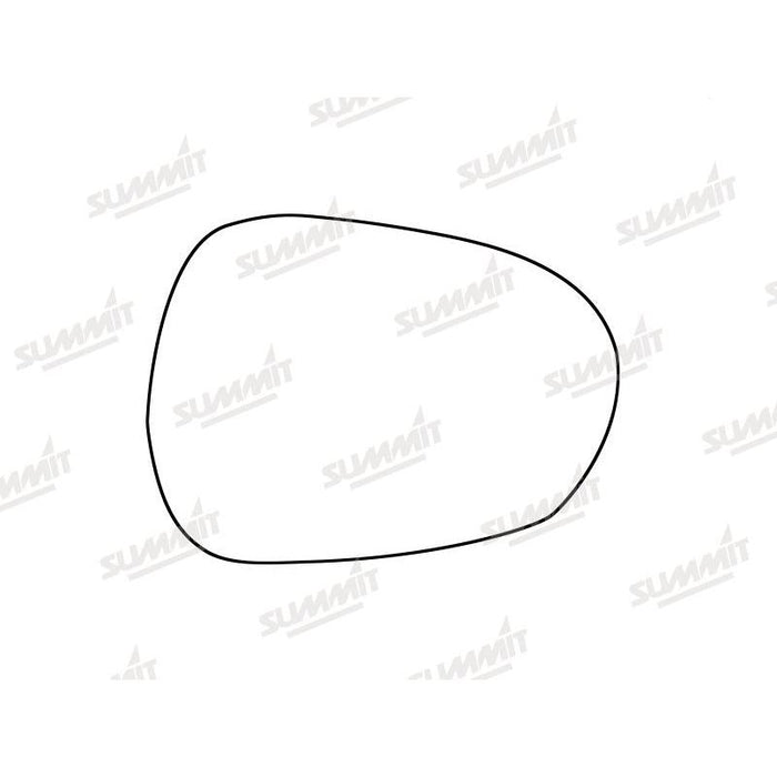 Summit Stick-On Standard Mirror Glass fits Alfa Romeo Guilia 15-20 RHS - Summit Shop