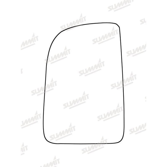 Summit Heated Base Plate With Commercial Mirror Glass fits Mercedes Sprinter 18 on LHS (Suitable for short arm mirrors) - Summit Shop