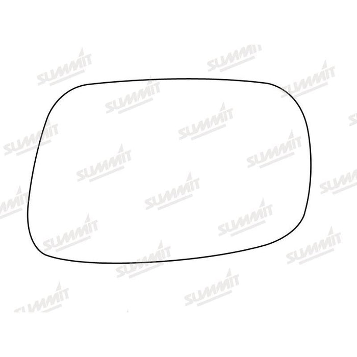 Summit Stick-On Standard Mirror Glass fits Toyota Corolla 89 to 91 RHS - Summit Shop