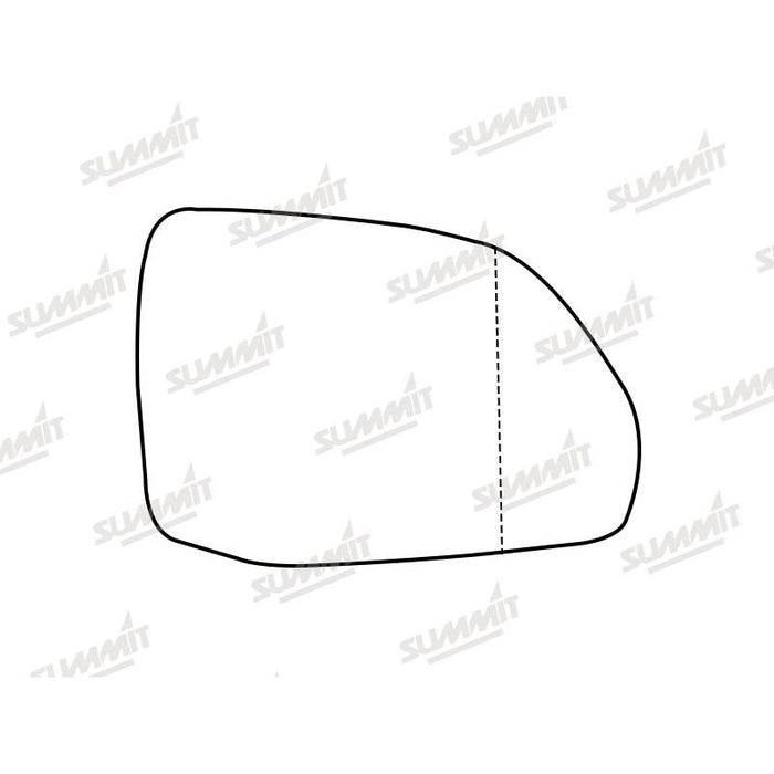 Summit Stick-On Aspheric Mirror Glass fits Audi Q7 & SQ7 16 On RHS - Summit Shop