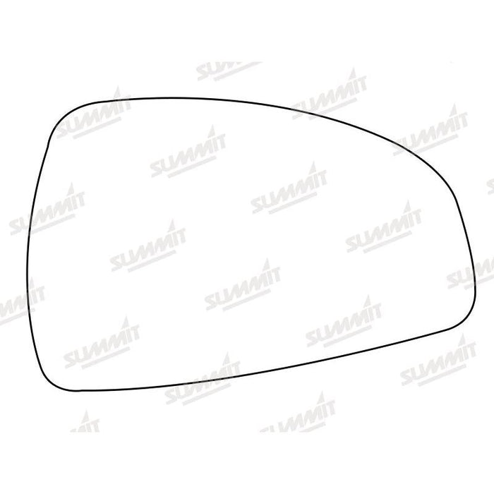 Summit Stick-On Aspheric Mirror Glass fits Audi TT 06 to 14 RHS - Summit Shop