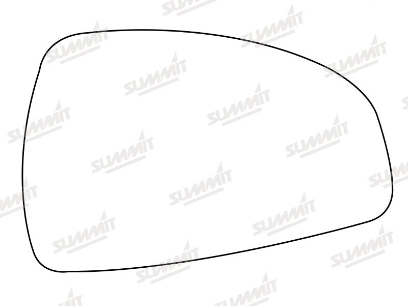 Summit Stick-On Aspheric Mirror Glass fits Audi TT 06 to 14 RHS - Summit Shop