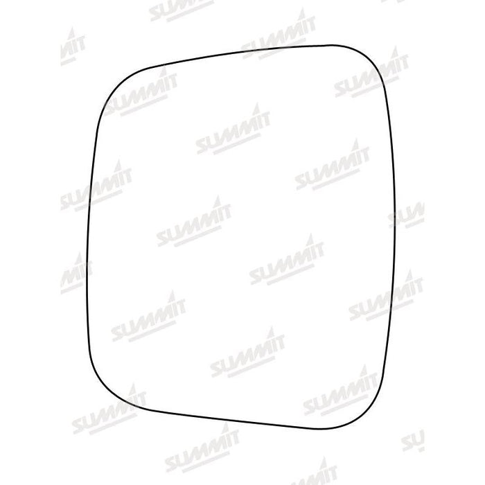 Summit Non-Heated Base Plate With Commercial Mirror Glass fits Peugeot Bipper 07 on LHS - Summit Shop
