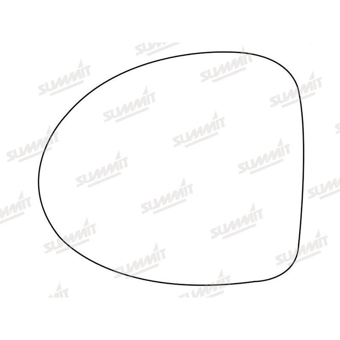 Summit Heated Base Plate With Standard Mirror Glass fits Renault Twingo 07 to 14 LHS - Summit Shop