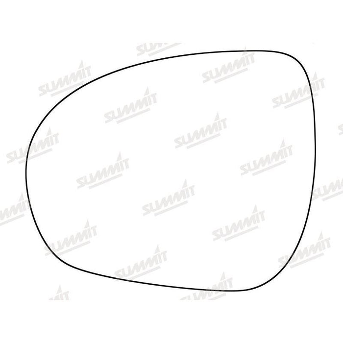 Summit Stick-On Standard Mirror Glass fits Fiat 500X 15 on LHS - Summit Shop