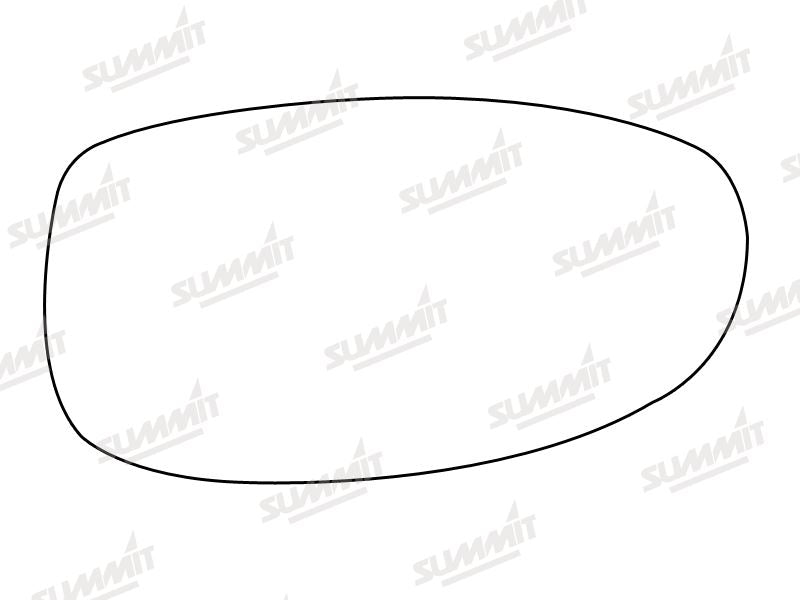 Summit Stick-On Standard Mirror Glass fits Chrysler Neon LHS - Summit Shop