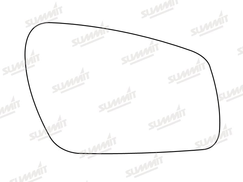 Summit Non-Heated Base Plate With Blind Spot Mirror Glass fits Ford Mondeo RHS - Summit Shop